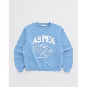 Madhappy Light Blue 'Aspen' Graphic Crewneck Sweatshirt